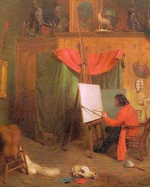 Self-Portrait in the Studio 1860s - view 1