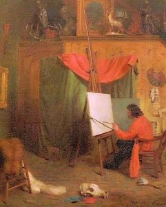Self-Portrait in the Studio 1860s by William Holbrook Beard