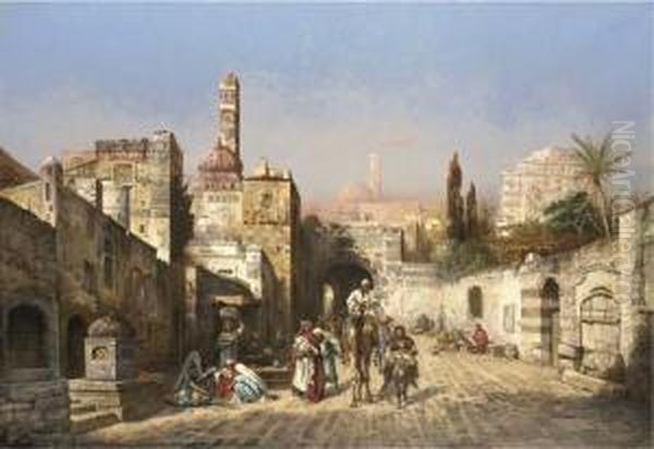 A Market Scene In Tunis - view 1