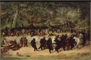 The Bear Dance 1942 by William Holbrook Beard