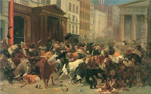 The Bulls And The Bears In The Market by William Holbrook Beard