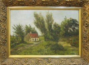 Paysage Avec Maisonnette. by Xavier Wurth