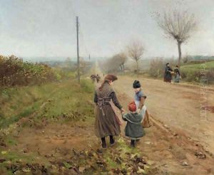 Children on a Country Road (B&oslash;rn p&aring; landevej)