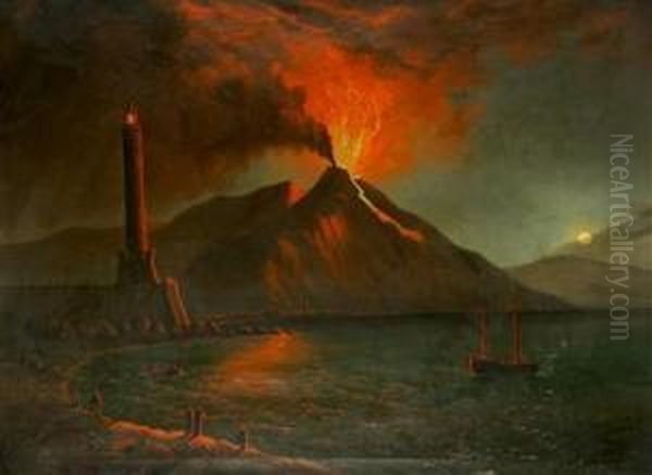 Eruption Of Vesuvius - view 1