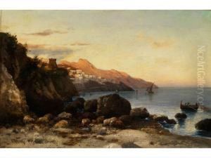 Die Bucht Von Amalfi by Carl Wuttke