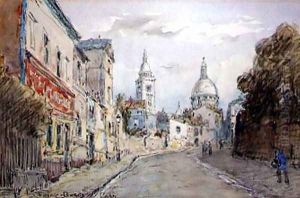 Paris Street Scene by Frank Myers Boggs