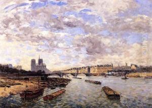 La Siene Vue Du Pont D Austerlitz by Frank Myers Boggs