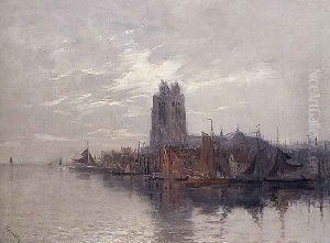 A View of Dordrecht by Frank Myers Boggs