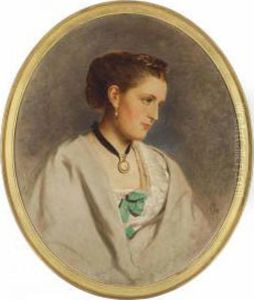 Portrait Of A Lady by Francis John Wyburd