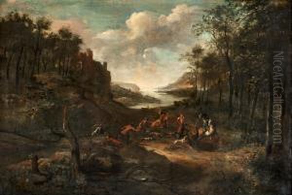 Landscape With Hunting Party - view 1