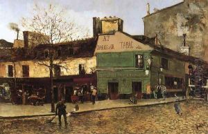 Street Scene In Paris by Frank Myers Boggs
