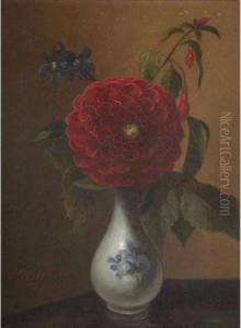 Still Life With Flowers In A Vase by Arnoud Wydeveld