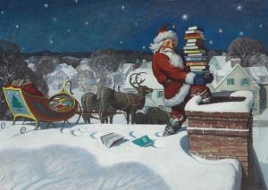 Santa by Newell Convers Wyeth