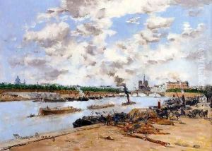 The Seine Quay Henri IV Paris