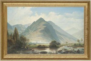 Mountainous Landscape Near Lourdes by William Wyld