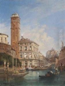 Venice - View Of San Geremia With The Palazzo Labia