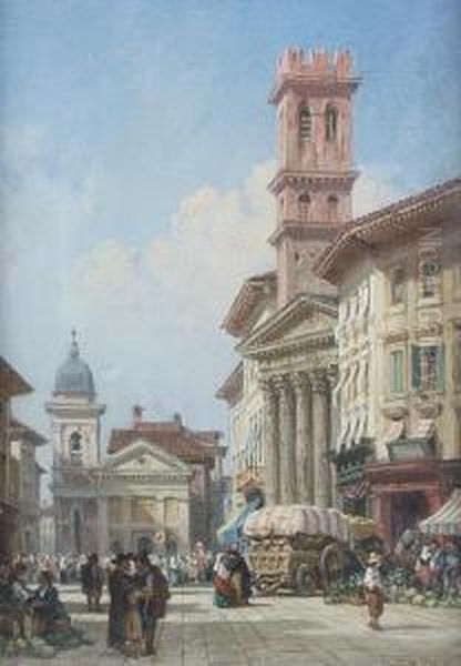 Continental Market Scene - view 1