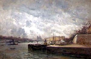 La Seine, Paris by Frank Myers Boggs
