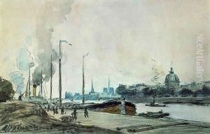 Along The Seine 1905 by Frank Myers Boggs