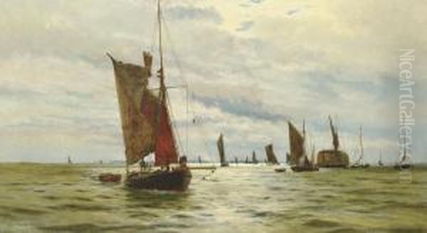 Bustling Activity On The Thames - view 1