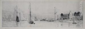 Royal Yacht Squadron Cowes by William Lionel Wyllie
