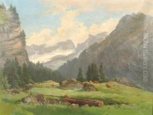 "a Pont De Nant Sur Bex". by Karl Christian Wymann-Mory
