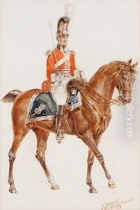 An Officer Of The 1st Royal Dragoons by Reginald Wymer