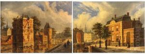 Deux Vues De Canaux A Amsterdam - view 1
