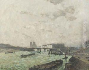 Seine: Quai Henri IV by Frank Myers Boggs