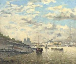 Along the Seine by Frank Myers Boggs