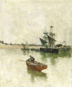 In the Harbour by Frank Myers Boggs
