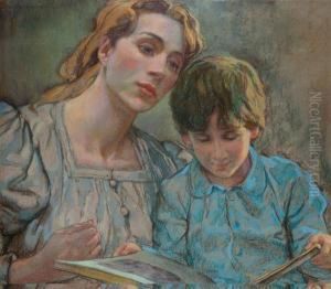 Femme Et Enfant A La Lecture Femme Et Enfant A La Lecture