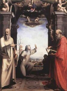 Stigmatization of St Catherine of Siena c. 1515 by Domenico Beccafumi