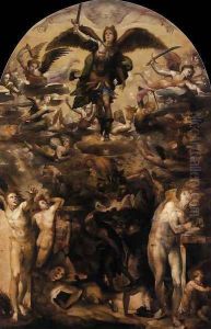 Fall of the Rebel Angels c. 1524 by Domenico Beccafumi