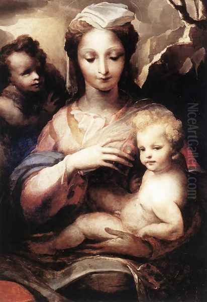 Madonna with the Infant Christ and St John the Baptist c. 1540 by Domenico Beccafumi