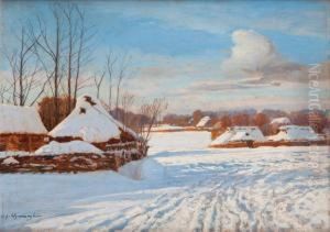 Zima We Wsi by Michael Gorstkin Wywiorski