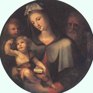 The Holy Family with Young Saint John 1530 by Domenico Beccafumi