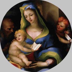 The Holy Family with Young Saint John 1523-24 by Domenico Beccafumi