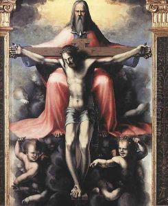Trinity (detail) 1513 by Domenico Beccafumi
