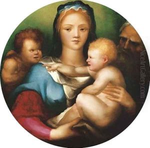 The Holy Family with Saint John the Baptist The Holy Family with Saint John the Baptist