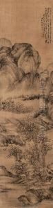 Landscape After A Poem By Wang Hui by Dai Xi