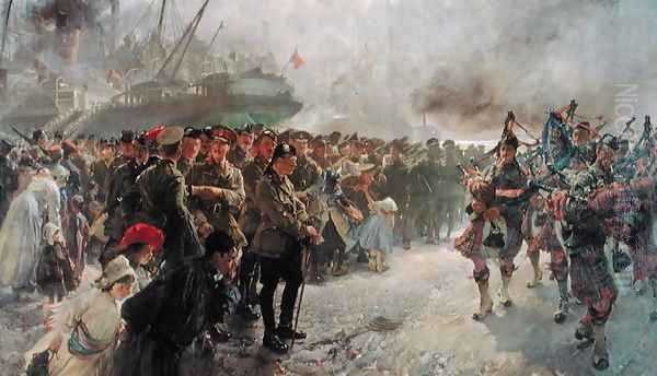 Landing of the First Canadian Division at St. Nazaire, 1915 - view 1