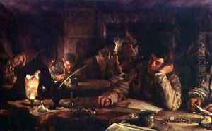 The Night School, 1892 by Edgar Bundy