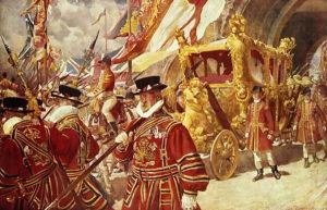 Progress in State- The Royal State Coach by Edgar Bundy