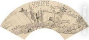 A Cottage Along The Coast by Gong Xian