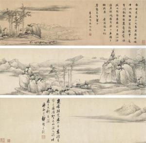 Boating In The Sunset by Gong Xian