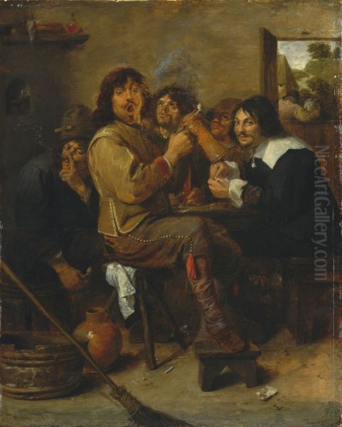 Smoking Men c. 1637 - view 1
