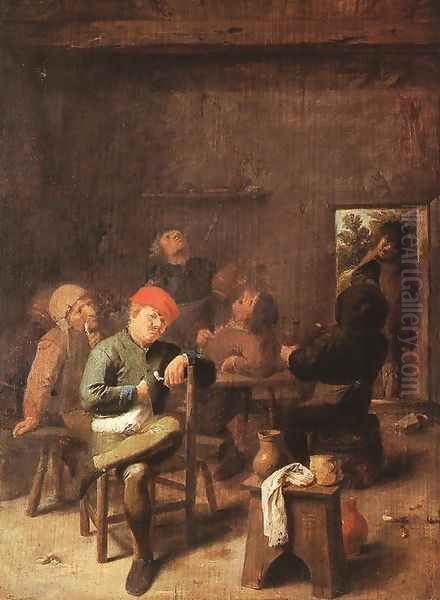 Peasants Smoking and Drinking c. 1635 - view 1
