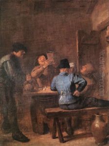 In the Tavern by Adriaen Brouwer