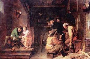 Tavern Scene by Adriaen Brouwer